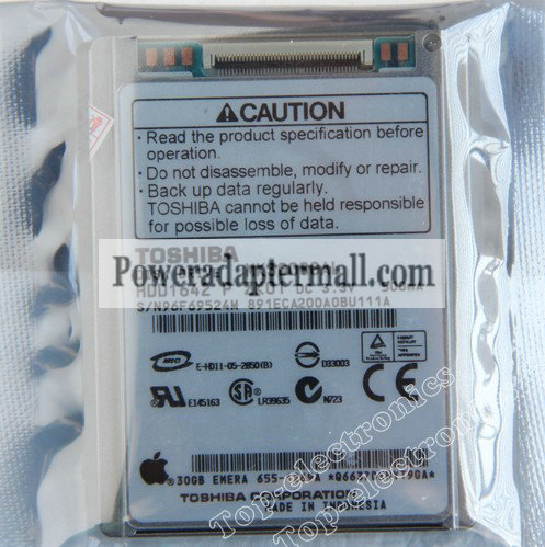 1.8"TOSHIBA 30GB 4200RPM MK3008GAL Hard Disk Drive HDD - Click Image to Close